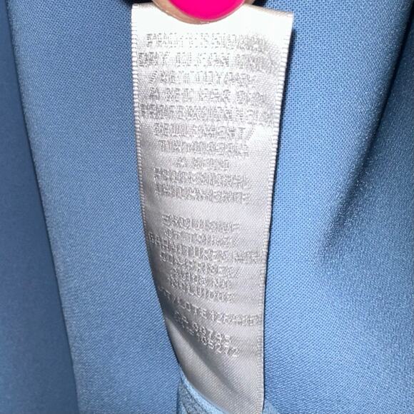 NWT Theia Kiera Beaded Puff Sleeve Gown in Storm Blue Size 4 - Picture 11 of 16